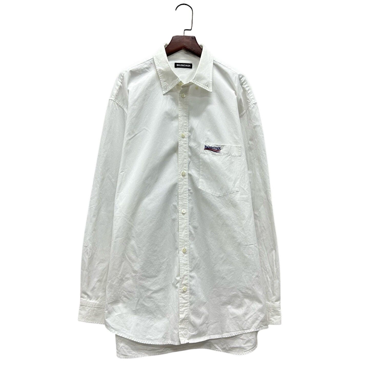 Balenciaga Balenciaga Wave Logo Button Up Shirt Size S Size US S / EU 44-46 / 1 - 1 Thumbnail