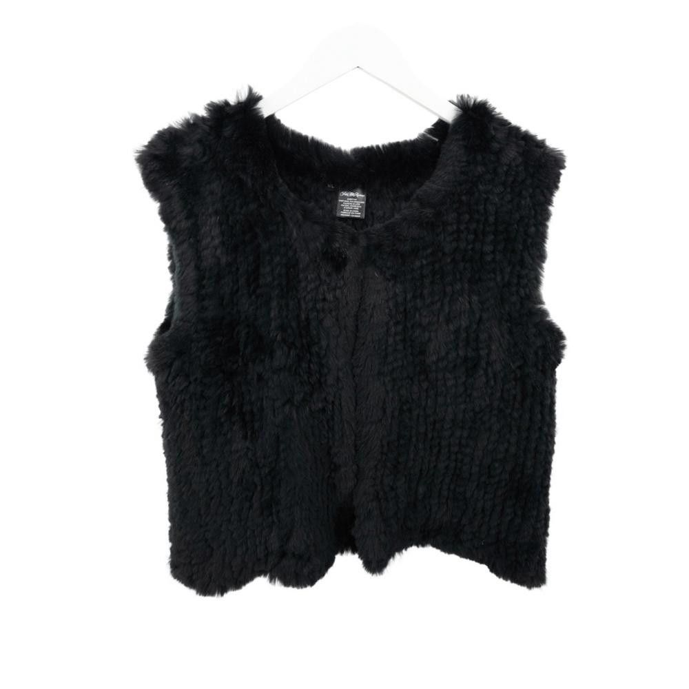 Saks Fifth Avenue Saks Fifth Avenue Authentic Rabbit Fur Vest One Size Size ONE SIZE - 1 Thumbnail