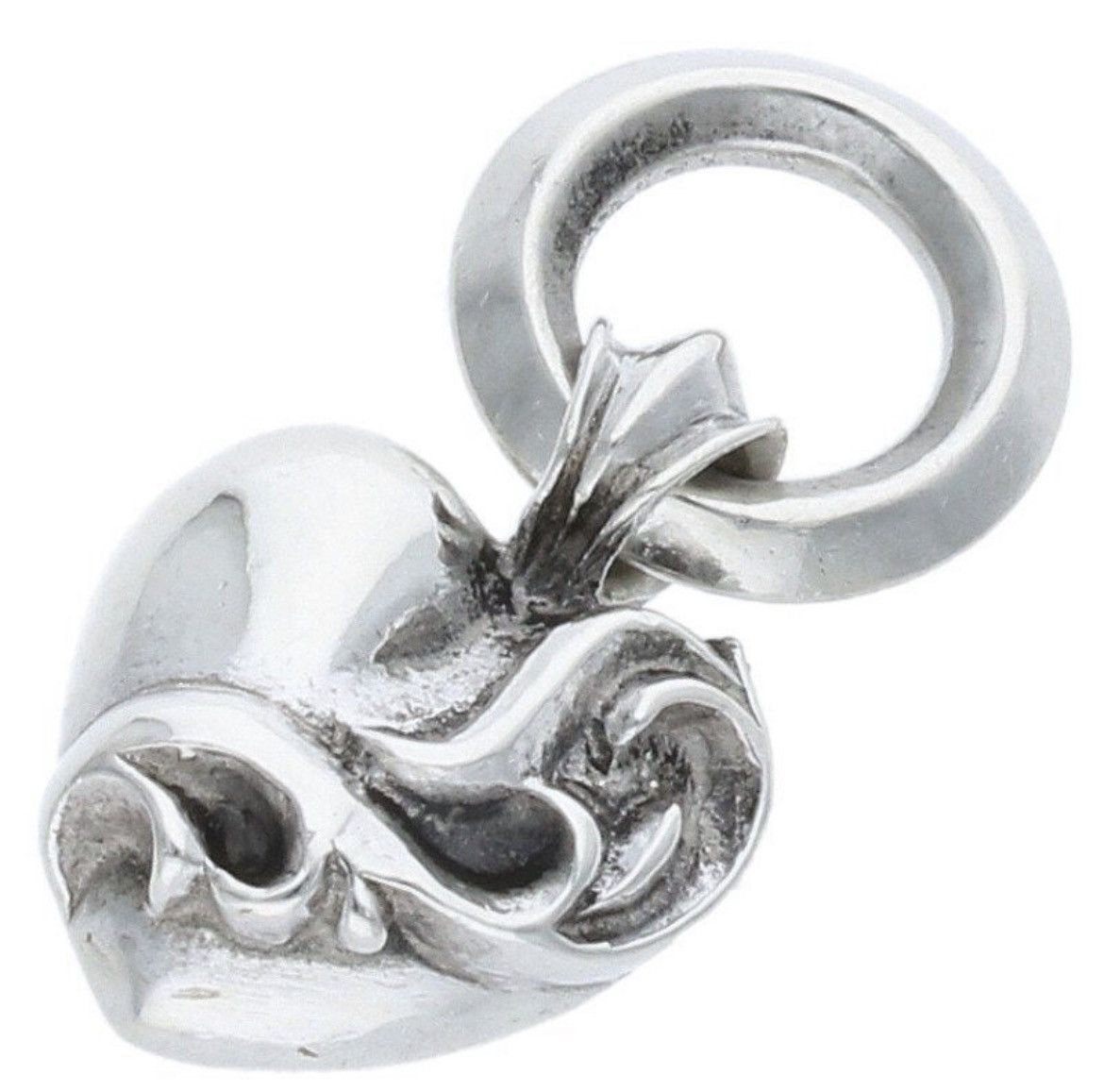 Chrome Hearts Framed Heart Charm Silver Chrome Hearts Framed Charm