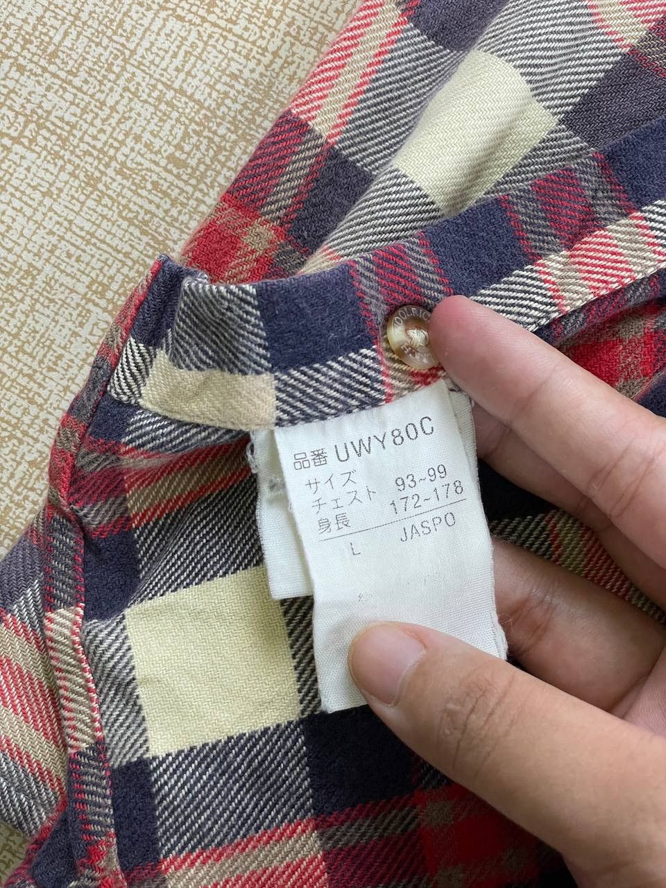 Vintage × Woolrich Woolen Mills Vintage Woolrich Single Pocket Red Plaid Button Ups Shirt Size US L / EU 52-54 / 3 - 14 Thumbnail