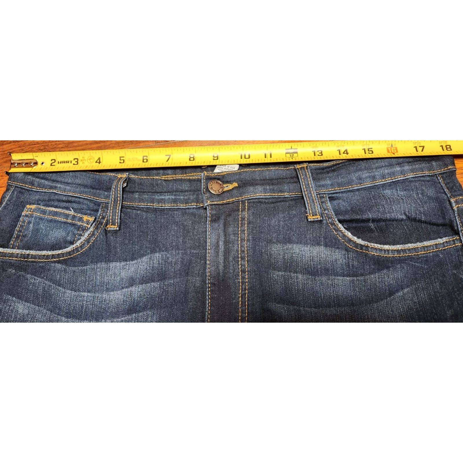 Vintage JUDY BLUE Jeans Women's 2XL 36x30 Dark Wash Denim Stretch High Rise 5-Pocket City Bohemian Vintage: No, 83103, Plus Size, Blue, Bagged Size 40" / US 18 - 7 Thumbnail