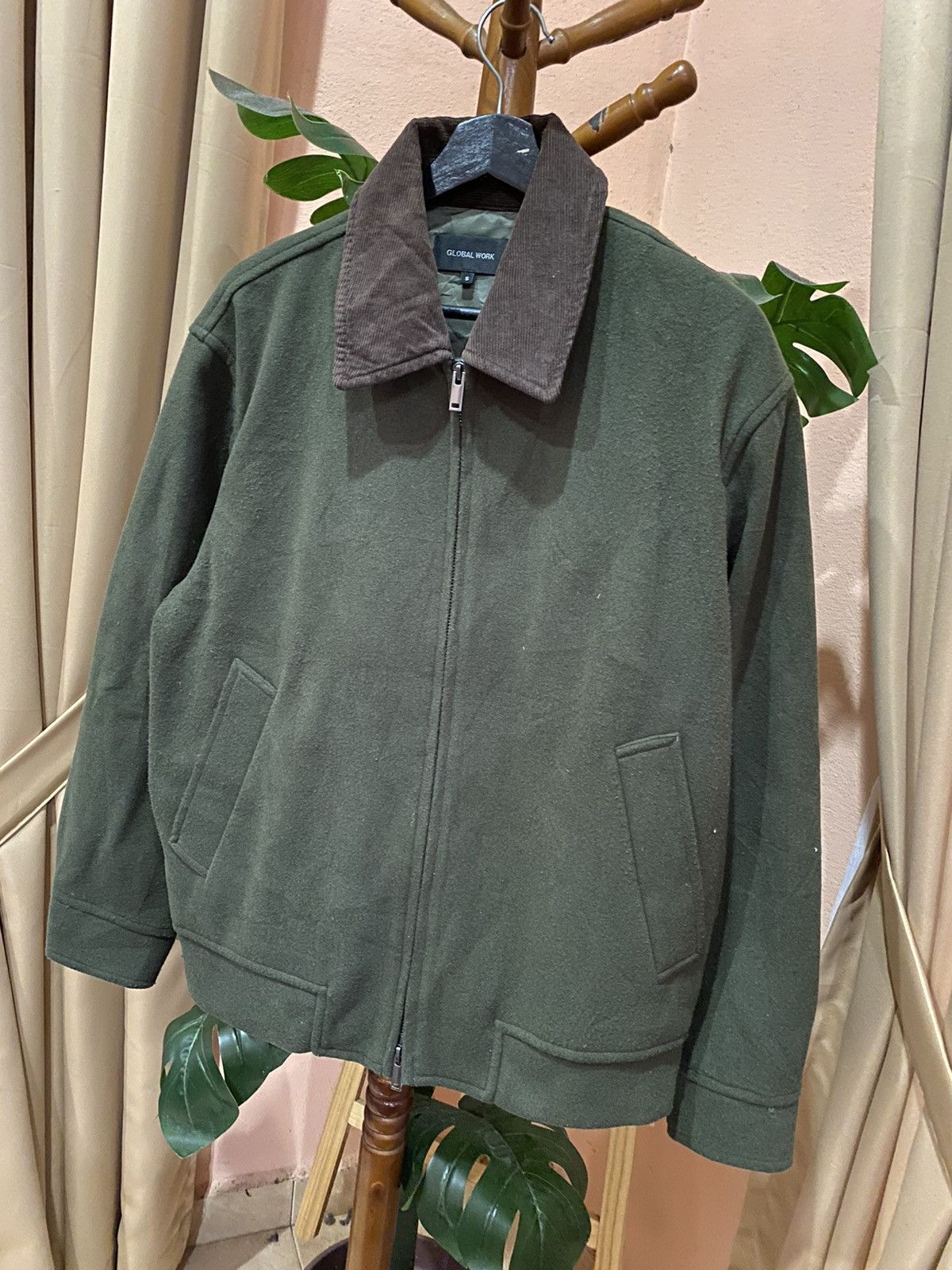 Global Work WoollyTec Jacket – Classic Green Workwear Style
