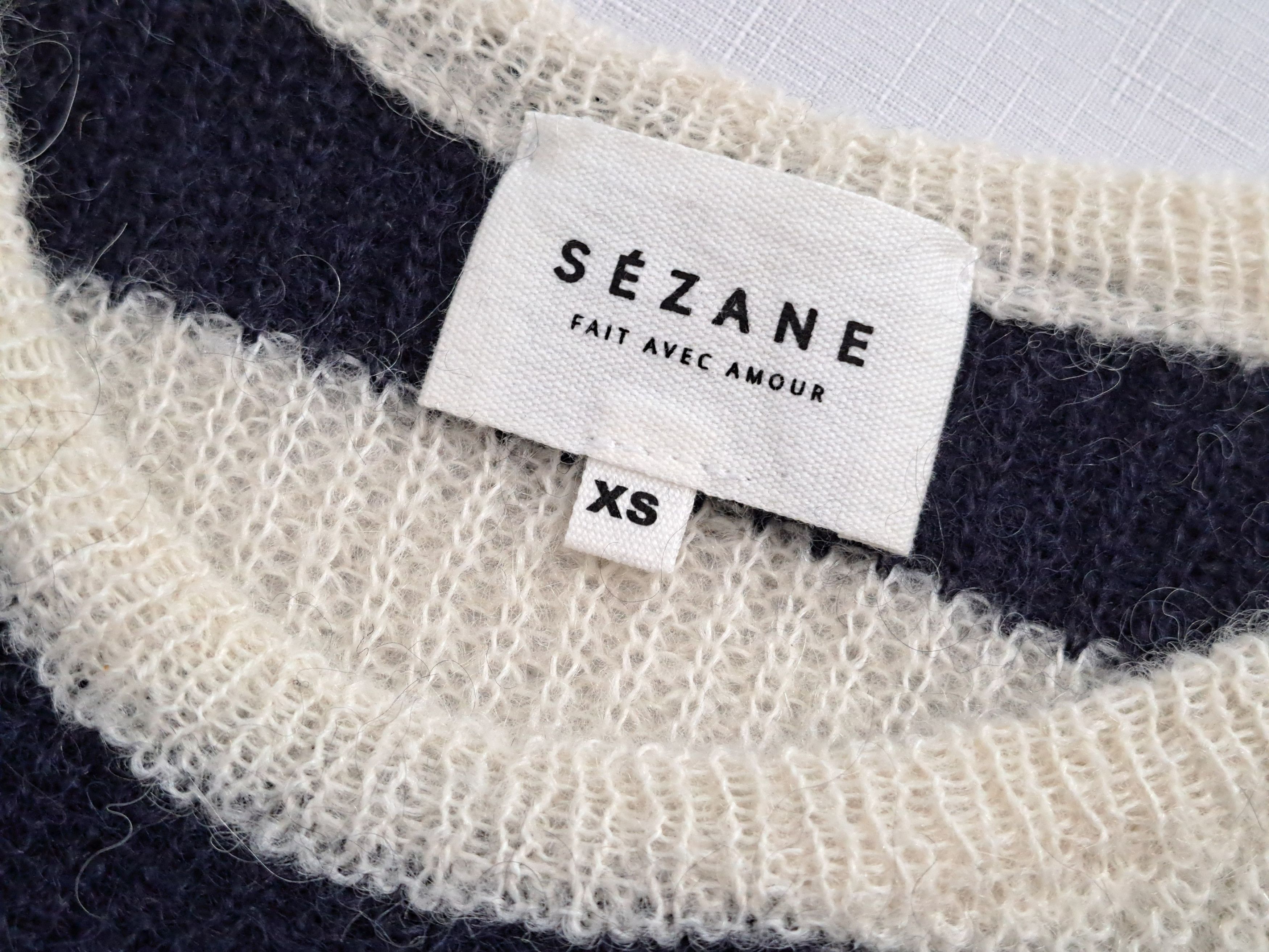 Sezane Sezane mohair/alpaca striped pullover. Size XS Size S / US 4 / IT 40 - 6 Thumbnail