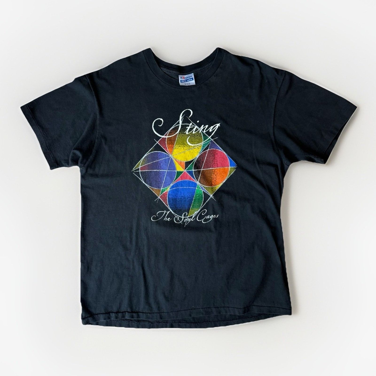 Hanes Vintage Sting The Soul Cages Shirt XL Black 90s Tour Size US XL / EU 56 / 4 - 1 Thumbnail