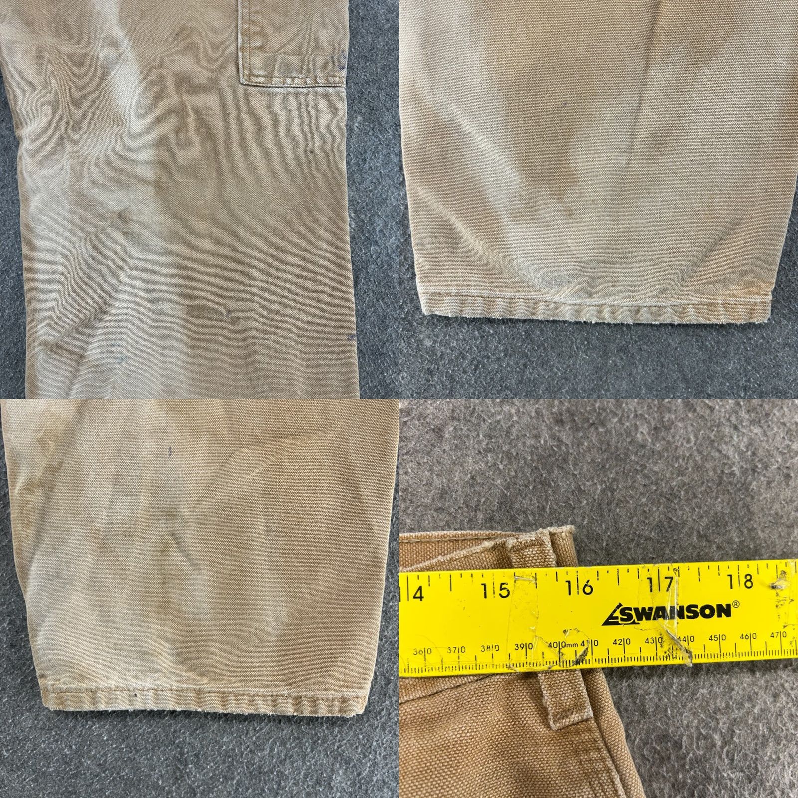 Carhartt VINTAGE Carhartt Pants Mens 32x30 Brown Tan Carpenter Canvas Sun Faded B11 BRN Size US 32 / EU 48 - 10 Thumbnail