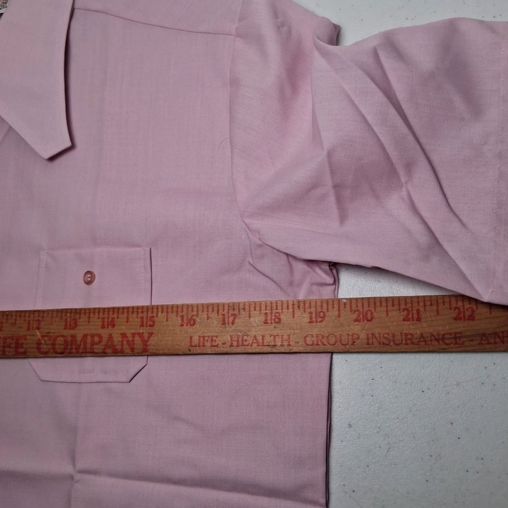Vintage VINTAGE Sanforized Blouse Women 34 Casual Shirt S/M Pink Mauve Hong Kong READ Size S / US 4 / IT 40 - 5 Thumbnail