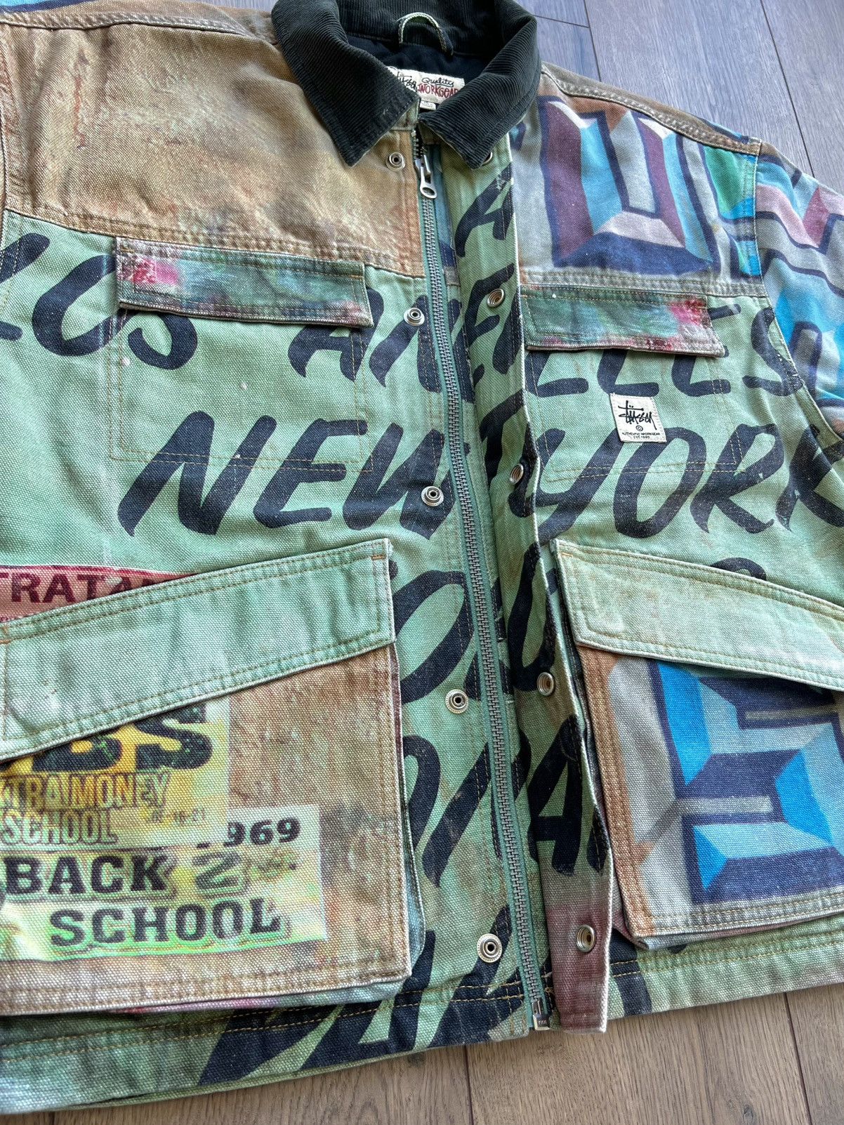 Stussy Stussy x Alfonso Gonzales Jr. Canvas Work Jacket Large Size US M / EU 48-50 / 2 - 8 Thumbnail