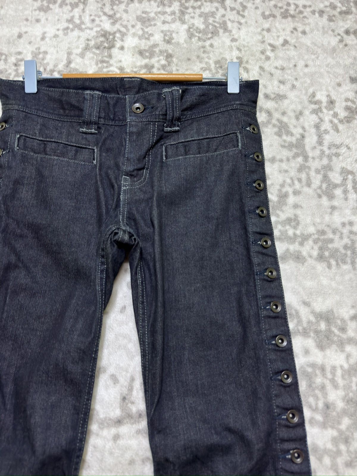 Vintage Vintage Charles Jourdan Side Button Skinny Low Rise Denim Size US 28 / EU 44 - 5 Thumbnail