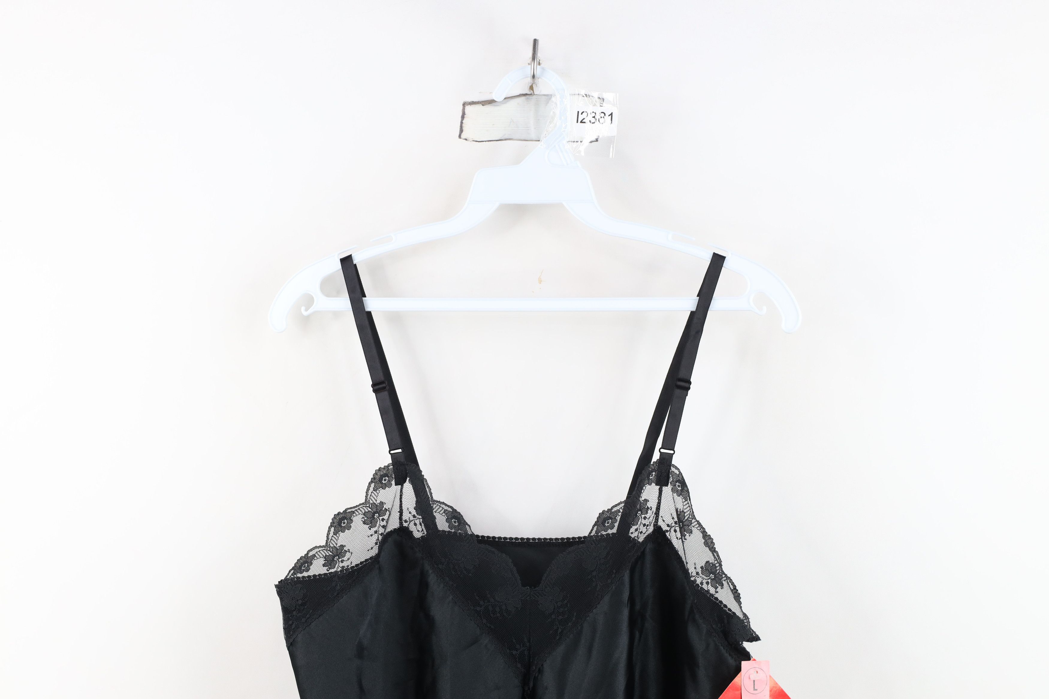 Vintage Deadstock Vintage 90s Snap Crotch Romper Lingerie USA Black Size L / US 10 / IT 46 - 2 Thumbnail