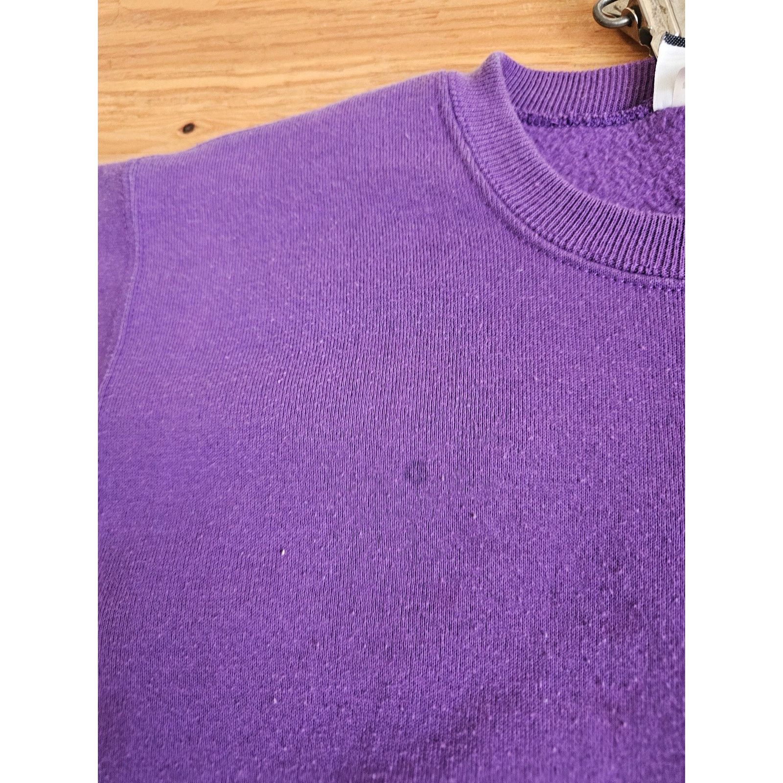 Lee Lee Blank Plain Purple Sweatshirt Girls Sz XL 14-16 1990s Size XL / US 12-14 / IT 48-50 - 6 Thumbnail