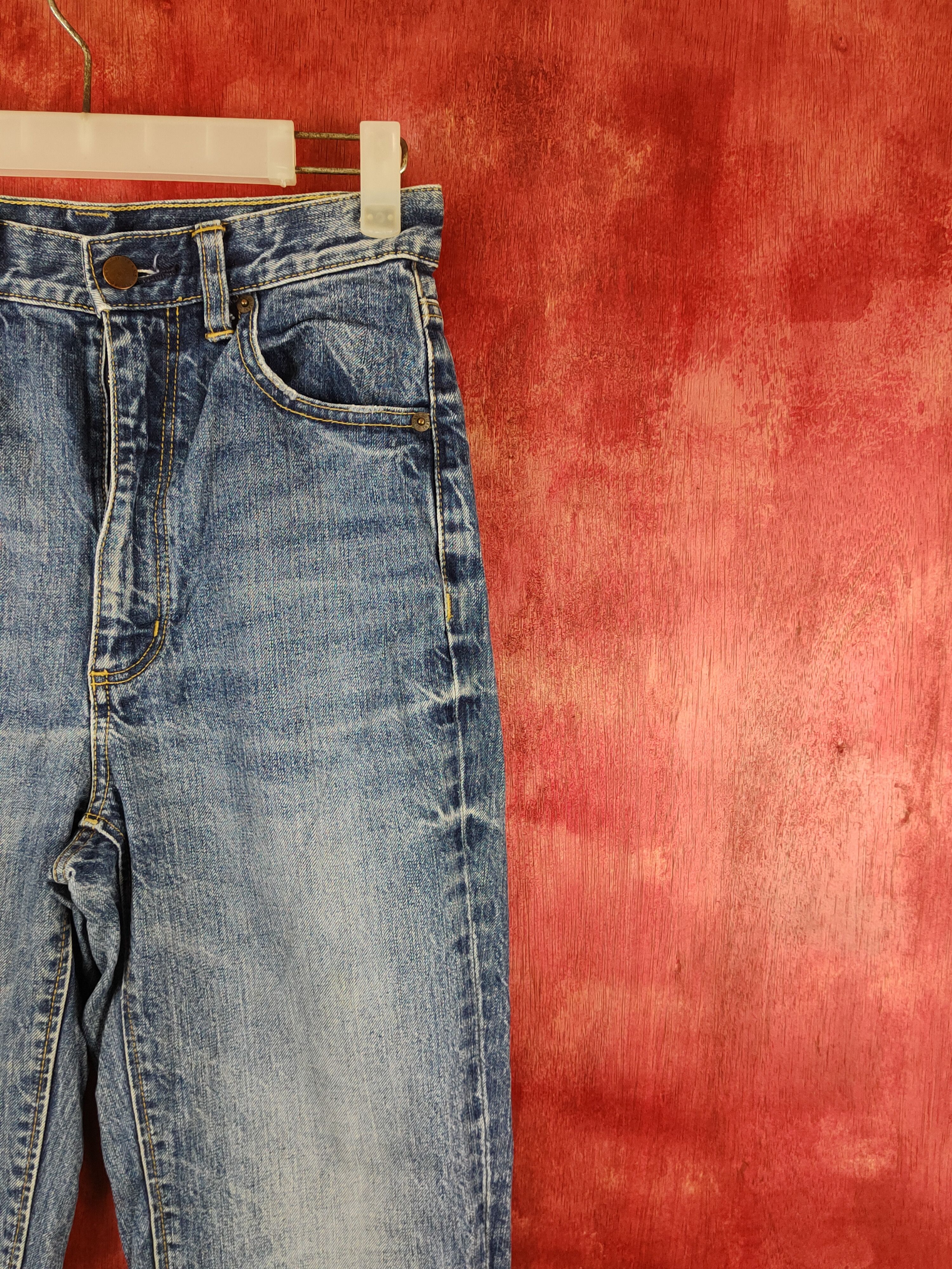 GU GU Blue Faded Distressed Ripped Jeans #S1771 Size US 27 - 5 Thumbnail