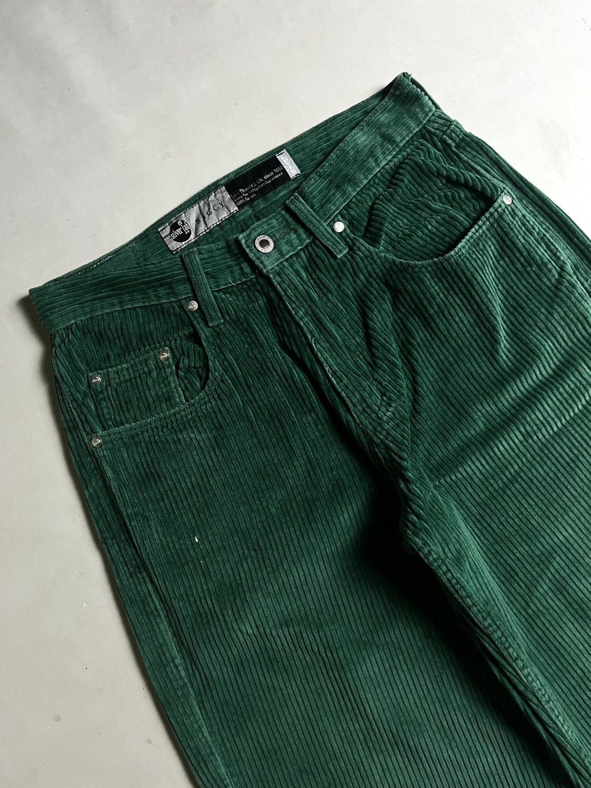 Levi's Vintage Clothing 00s Levis Silver Tab Baggy Corduray Size US 28 / EU 44 - 2 Thumbnail