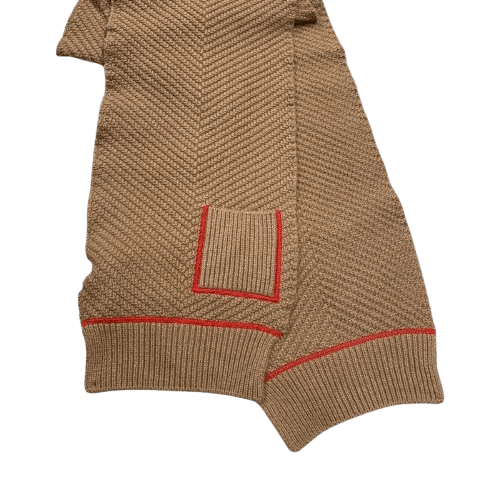 Bottega Veneta o1n1vont1224 Size: OS / Wool Cashmere Overlock Scarf Beige Size ONE SIZE - 1 Preview
