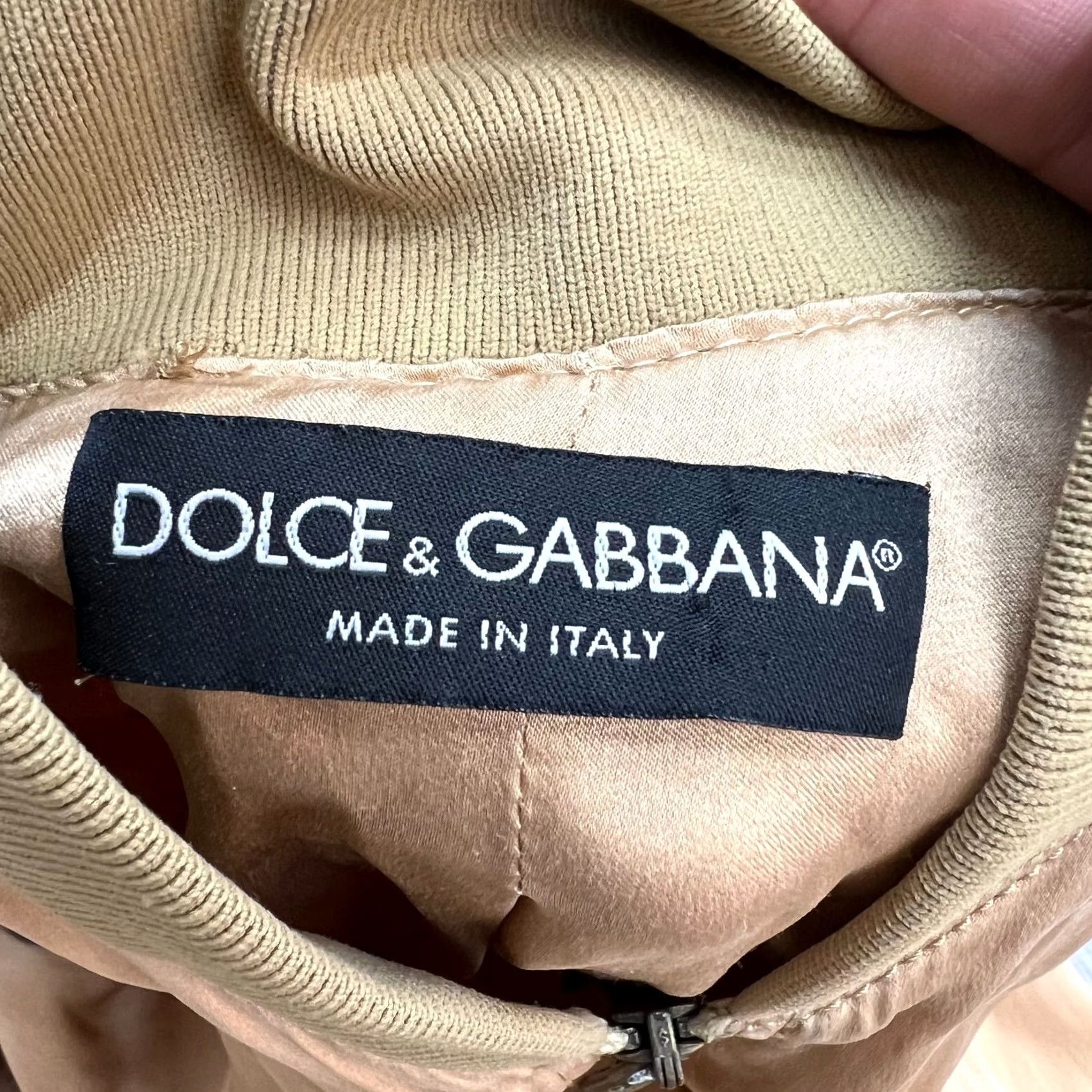 Dolce & Gabbana Dolce&Gabbana Lightweight Silk Bomber Jacket Logo Women Size S Size S / US 4 / IT 40 - 5 Thumbnail
