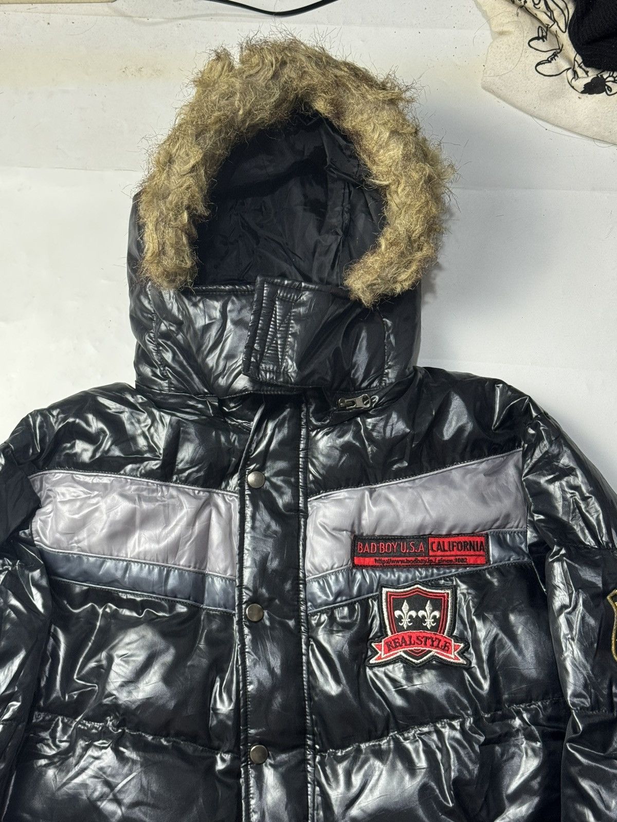Japanese Brand Faux Fur Puffer Jacket Japanese Badboy Size US L / EU 52-54 / 3 - 6 Thumbnail