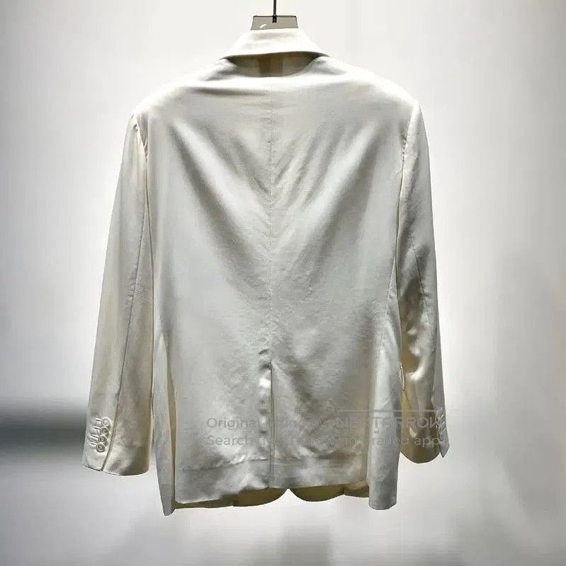 Dior Dior White Cotton Classic Men's Blazer . Size US M / EU 48-50 / 2 - 3 Thumbnail
