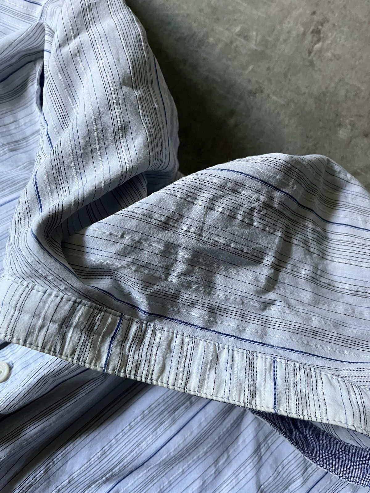 Final Home Final Home Issey Miyake button up outdoor shirt blue white Size US M / EU 48-50 / 2 - 15 Thumbnail