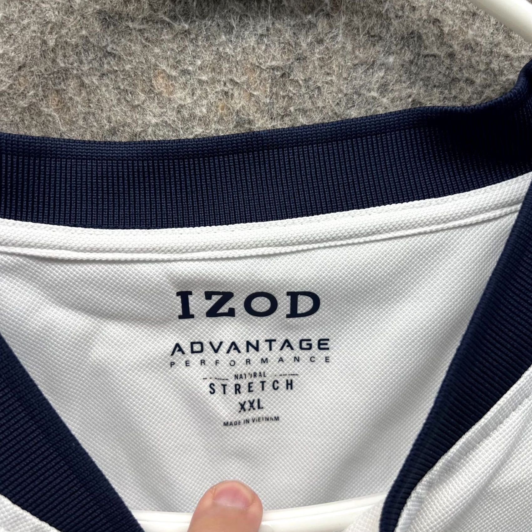 Izod Izod Polo Shirt Men XXL White Advantage Performance Natural Stretch Golf Shield Shirt Size US XXL / EU 58 / 5 - 5 Thumbnail