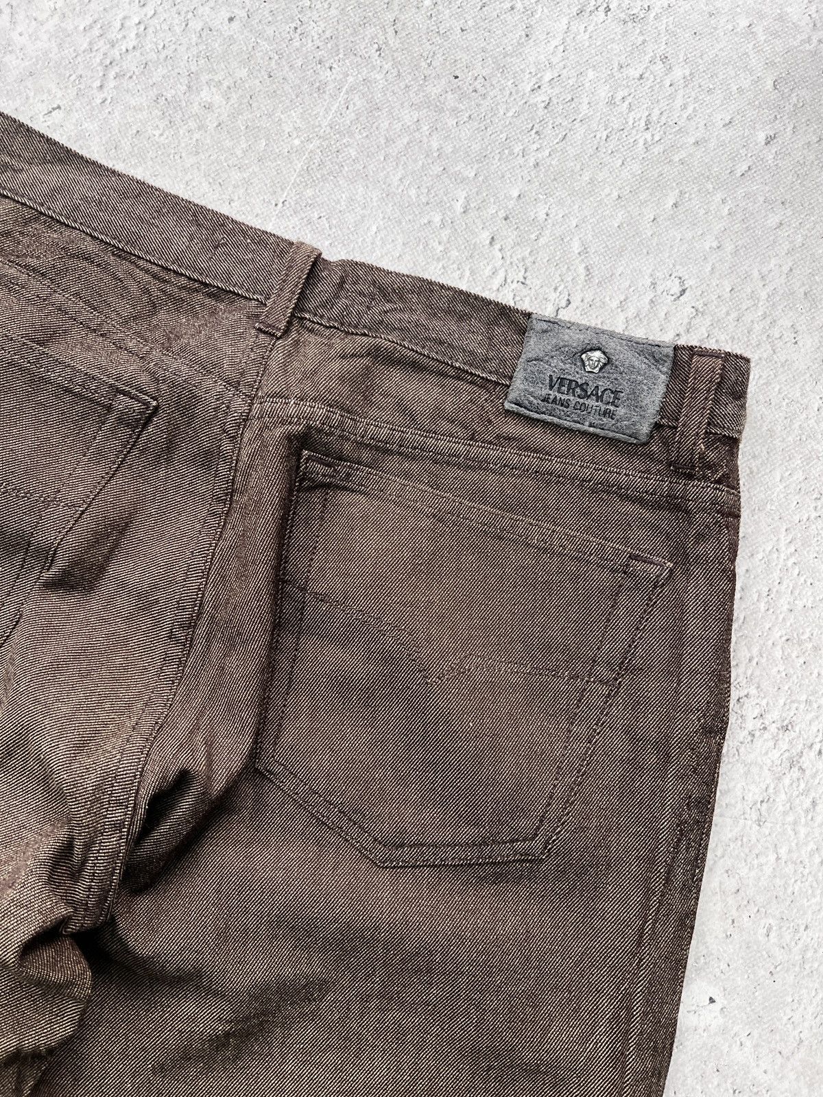 Versace Y2K RARE MEDUSA VERSACE JEANS PANTS WOOL/cotton Size US 34 / EU 50 - 15 Thumbnail