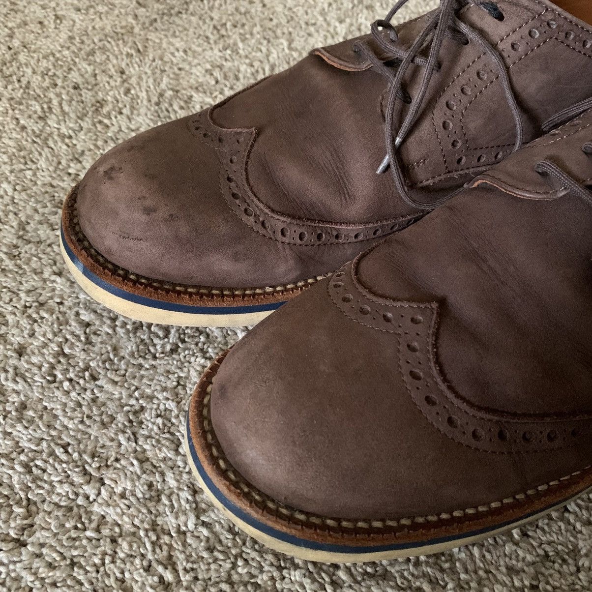 Kazuyuki Kumagai Attachment Kazuyuki Kumagai Attachment Leather Wingtip Shoes Size US 9.5 / EU 42-43 - 2 Thumbnail