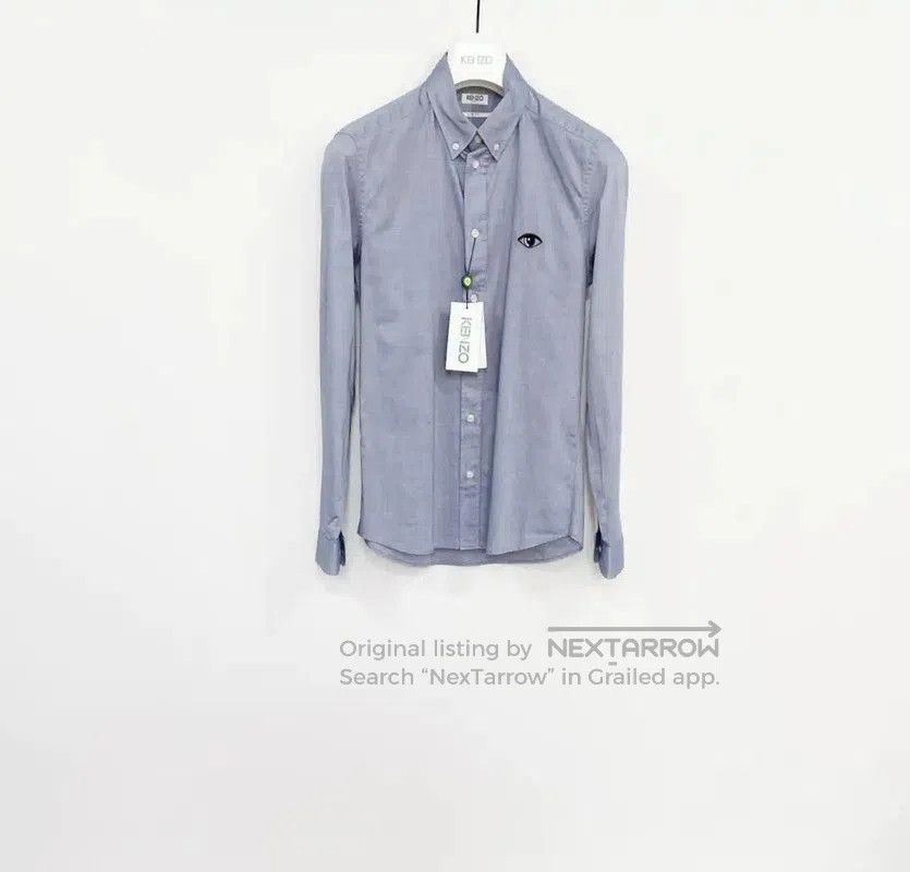Kenzo Kenzo Light Blue Men's Long Sleeve Shirt . Size US S / EU 44-46 / 1 - 1 Thumbnail