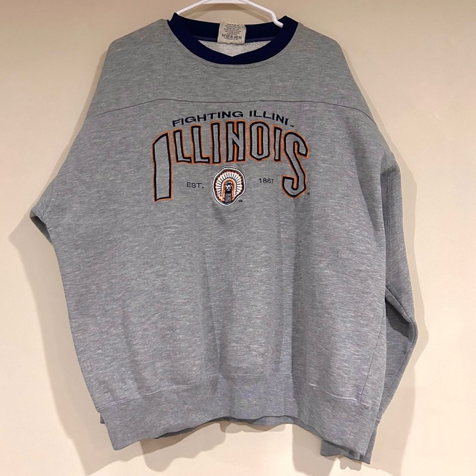 Lee Vintage Illinois Fighting Illini Sweatshirt Size US XL / EU 56 / 4 - 1 Thumbnail