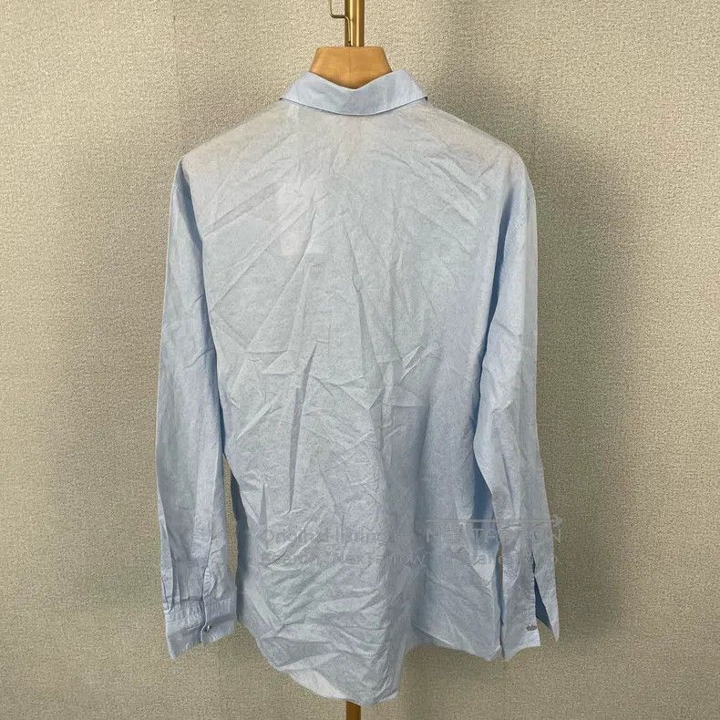 Hermes Hermes Blue long-sleeved shirt Size US XS / EU 42 / 0 - 2 Thumbnail