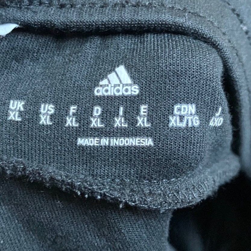 Adidas Adidas Mens Sweatpants Black Purple Pull On Straight Athletic Cotton Blend XL Pants Mens Size US 36 / EU 52 - 4 Thumbnail