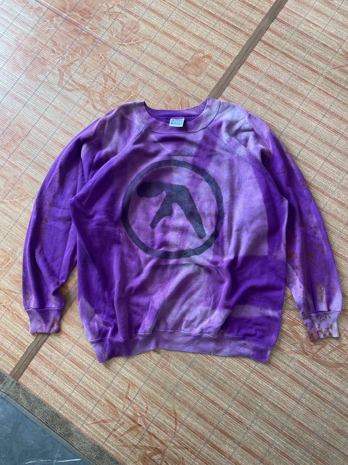 Vintage Vintage Fan Made Aphex Twins Logo Sweatshirt Size US XL / EU 56 / 4 - 1 Thumbnail