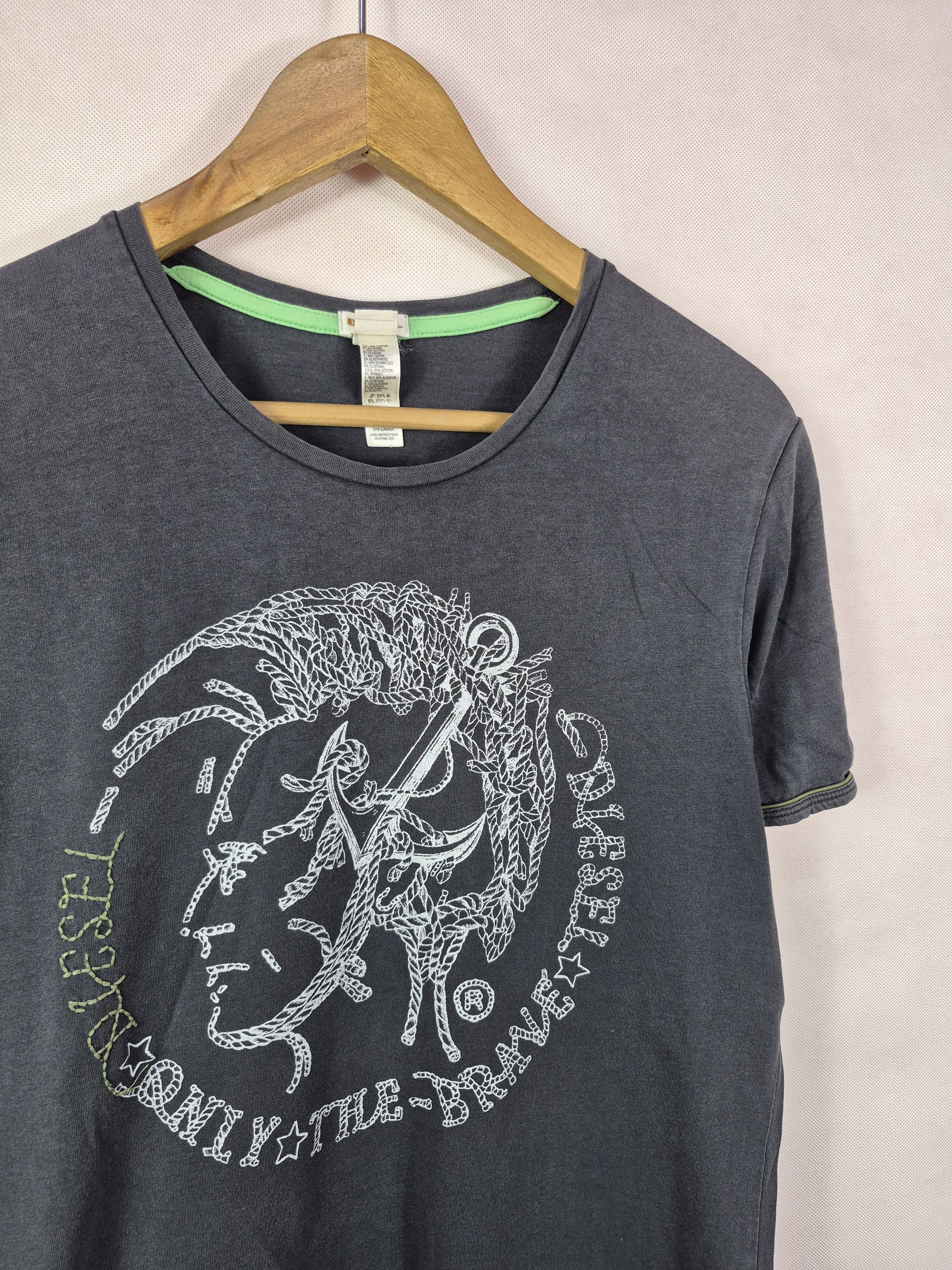 Diesel 🔥 Diesel Only The Brave Mohawk Tee Size US M / EU 48-50 / 2 - 2 Thumbnail
