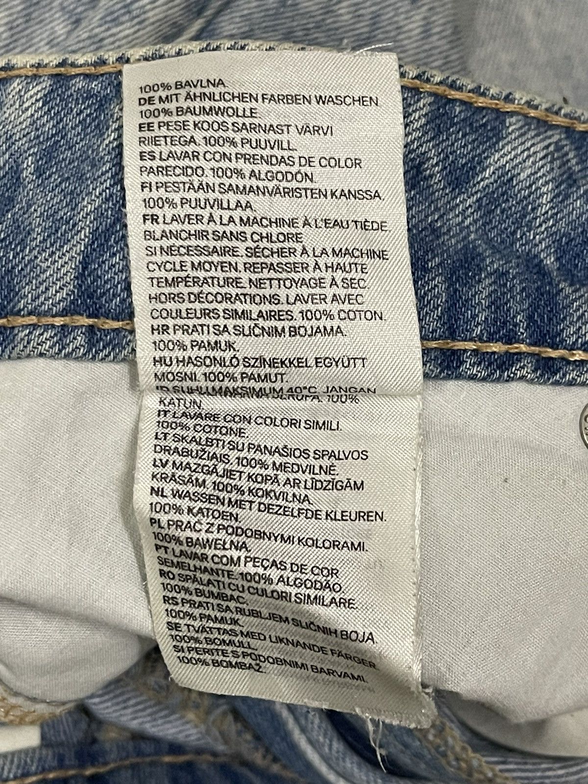 Japanese Brand Vintage Japanese Brand Blue Wash Baggy Style Jeans Size 27" / US 4 / IT 40 - 8 Thumbnail