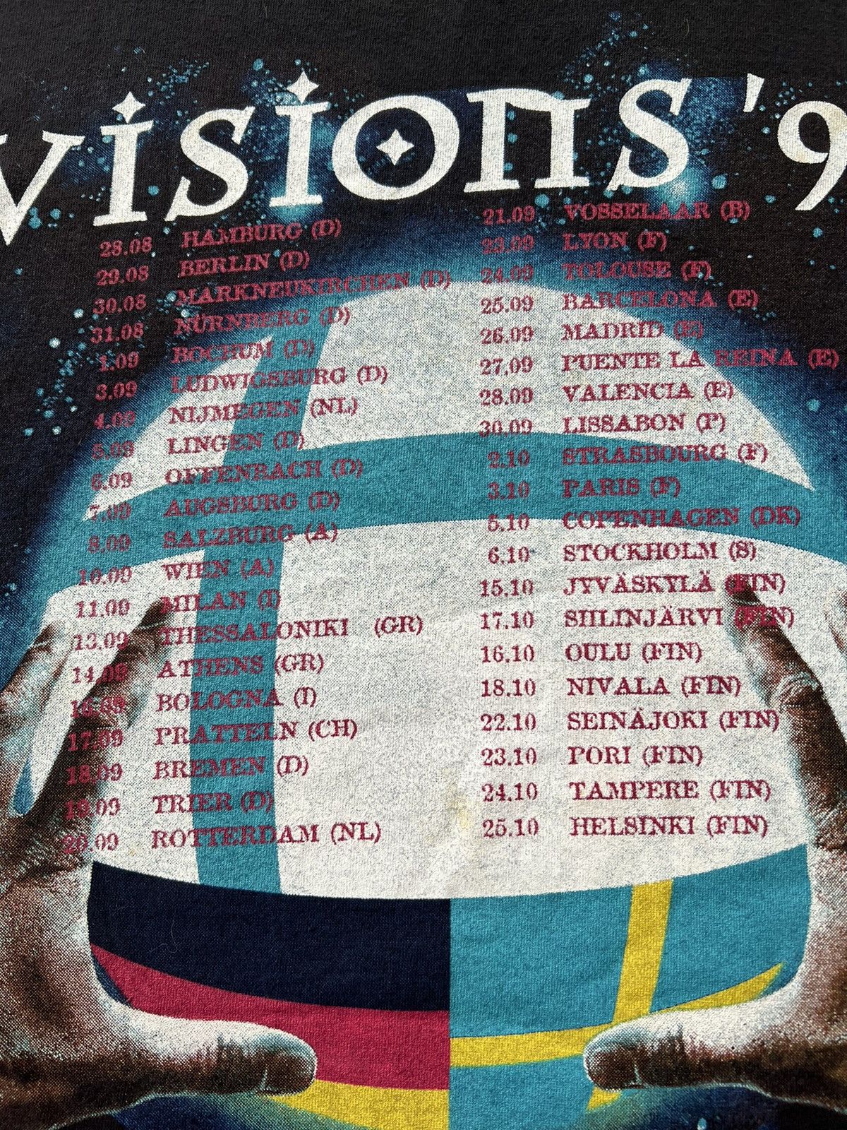 Band Tees Vintage 1997 Stratovarius Visions Metal Band T-shirt Size US L / EU 52-54 / 3 - 12 Thumbnail