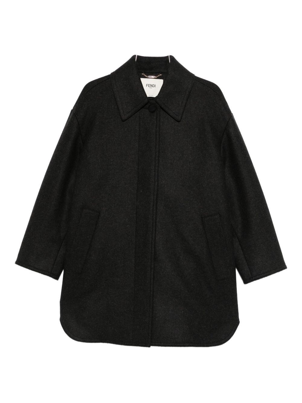 Fendi WOOL MIDI COAT Size S / US 4 / IT 40 - 1 Thumbnail