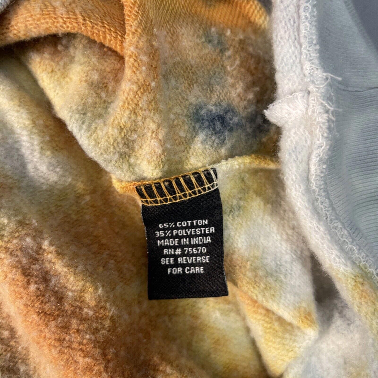Designer WXYZ Tie Dye Pullover Hoodie Mens Size L Cotton VIBES Size US 34 / EU 50 - 5 Thumbnail