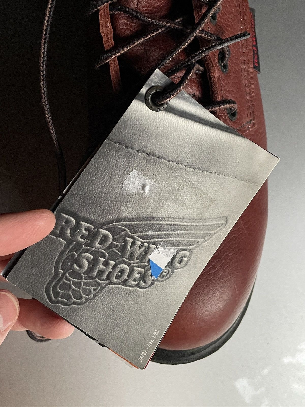 Red Wing 🥾 Vintage NWT Red Wing 3508 Boots USA Made Leather Red Japan Size US 9 / EU 42 - 7 Thumbnail