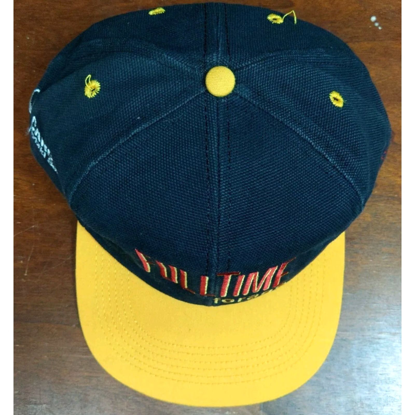 Vintage VINTAGE Osterman Full Time Forager Cargill Seeds Hat Cap Black Adult One Size Cotton Canvas Baseball Cap Adjustable Snapback Unisex Mens Womens 90s Size ONE SIZE - 4 Thumbnail
