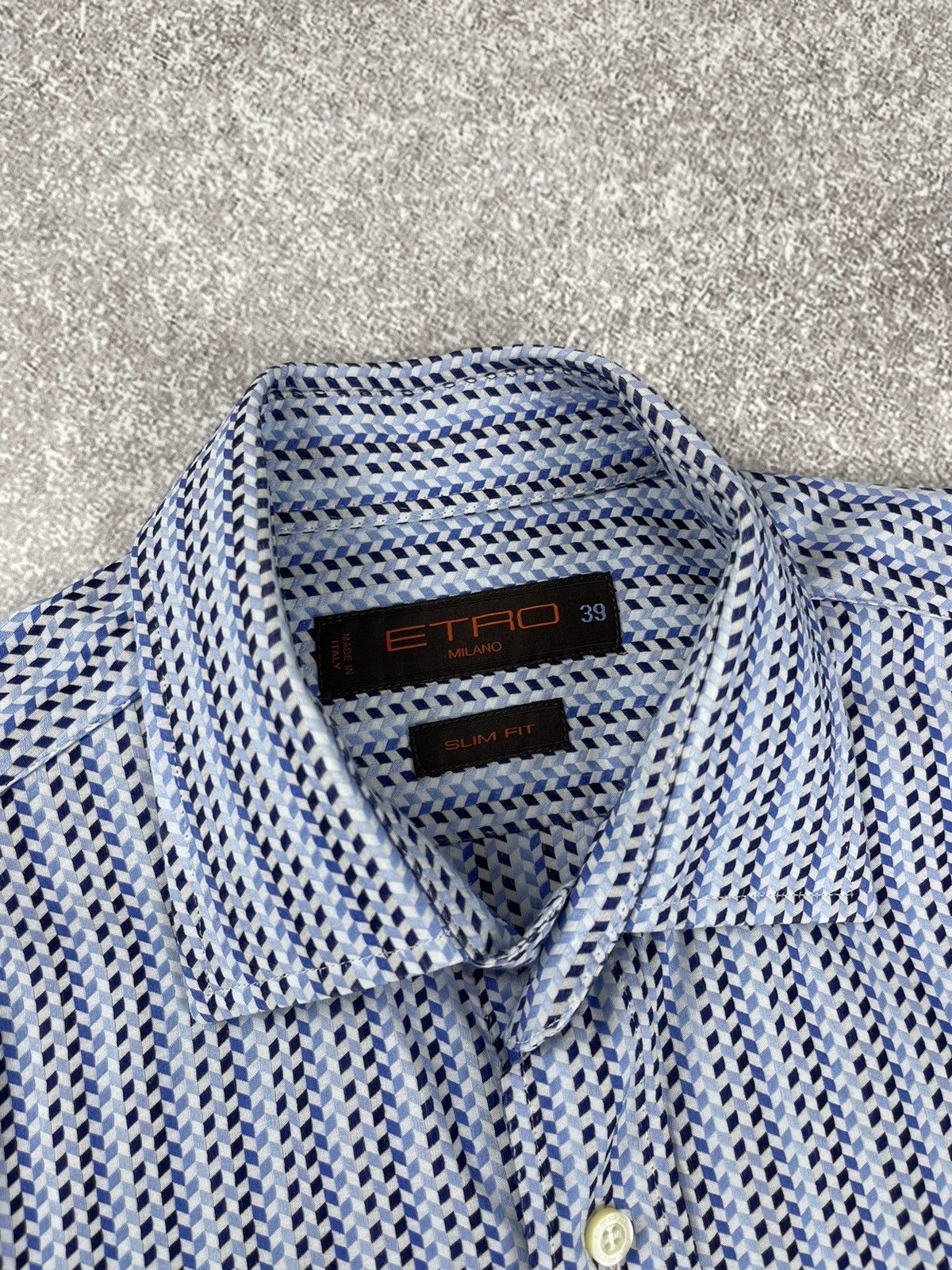 Etro Etro Milano Slim Fit Button Up Shirt Size 39 Size US S / EU 44-46 / 1 - 5 Thumbnail