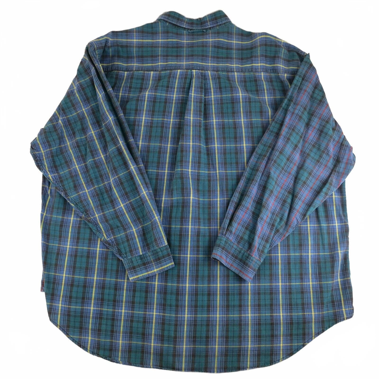 Other Vintage Siegfried Men's Multi-Plaid Button-Down Shirt 3X Big Size US XXL / EU 58 / 5 - 6 Thumbnail