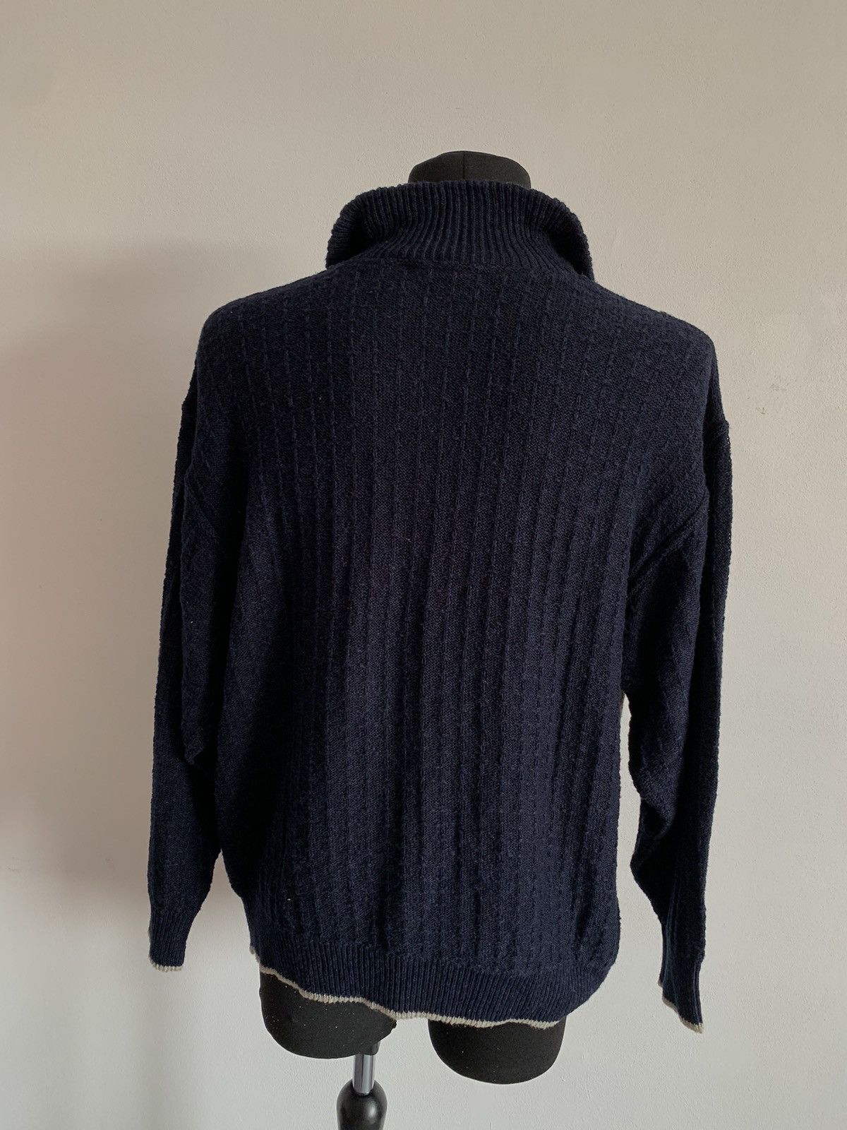 Carlo Colucci × Vintage Carlo Colucci 1/4 Zip Knit Sweater 54 size Men’s Size US L / EU 52-54 / 3 - 11 Thumbnail