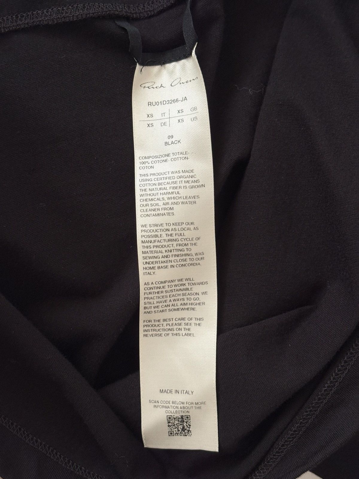 Rick Owens S/S 2024 Lido Black Level Long Sleeve T-Shirt Size US XS / EU 42 / 0 - 4 Thumbnail