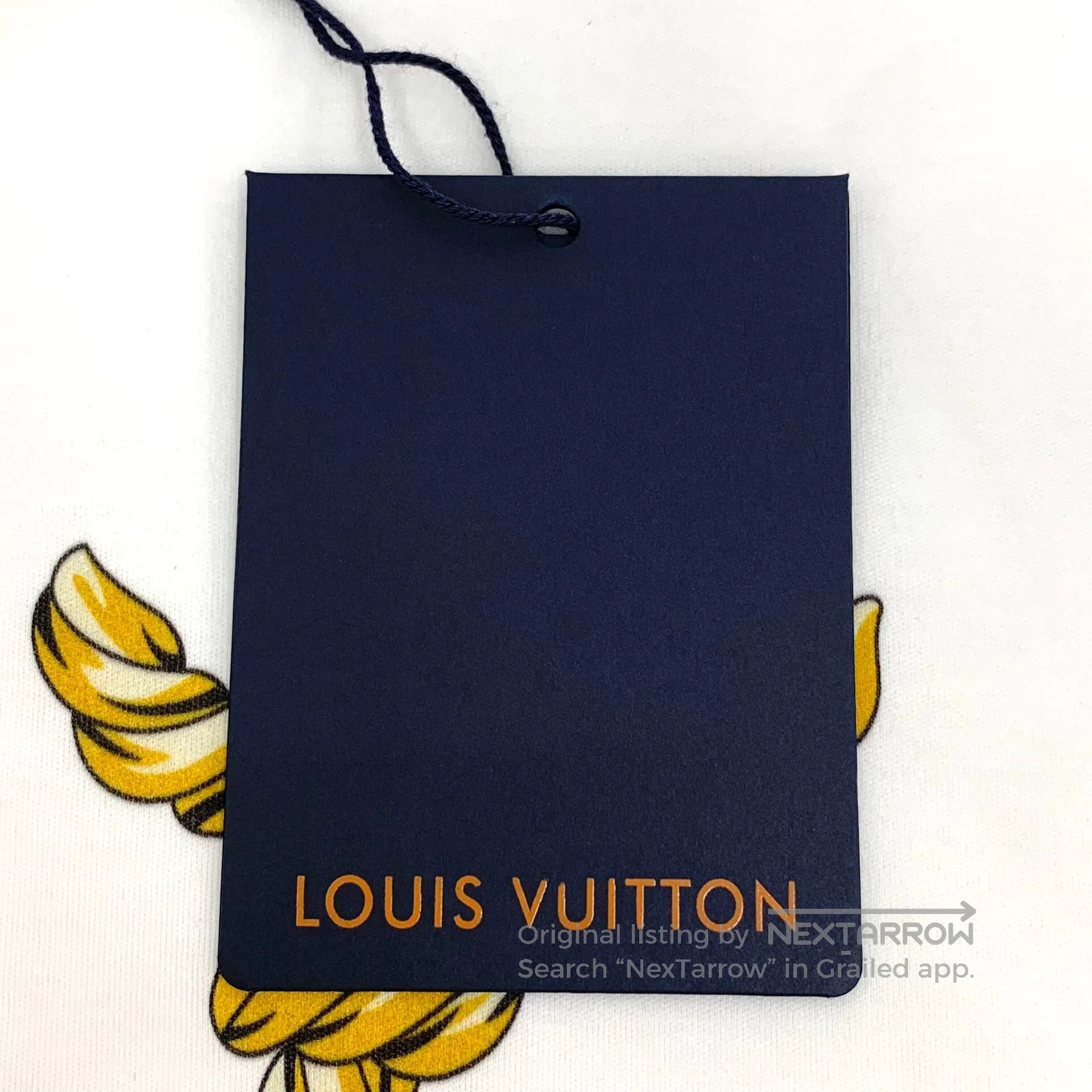 Louis Vuitton Louis Vuitton White Logo Rope Print Cotton Round Neck Shor Size US L / EU 52-54 / 3 - 9 Thumbnail