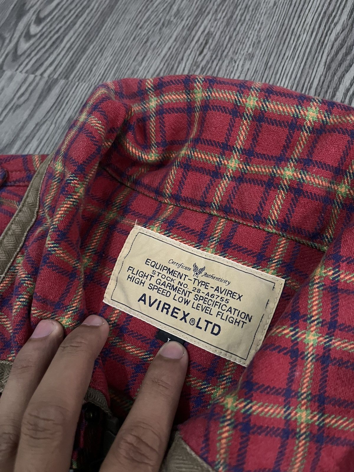 Avirex ⚡️RARE⚡️Vtg Avirex militery flanel jacket Size US L / EU 52-54 / 3 - 10 Thumbnail