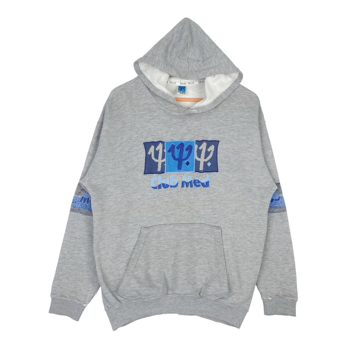 Designer × Vintage Club Med Hoodie Sweatshirt Grey Pullover Jumper Size US M / EU 48-50 / 2 - 1 Thumbnail