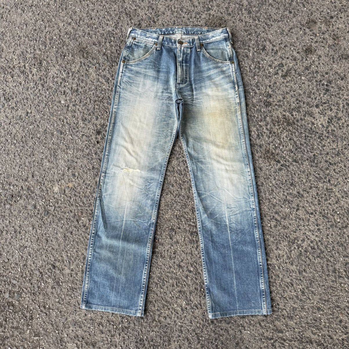 Jean VINTAGE WRANGLER STRAIGHT FADED RUSTY JEAN DENIM PANTS Size US 31 - 1 Thumbnail