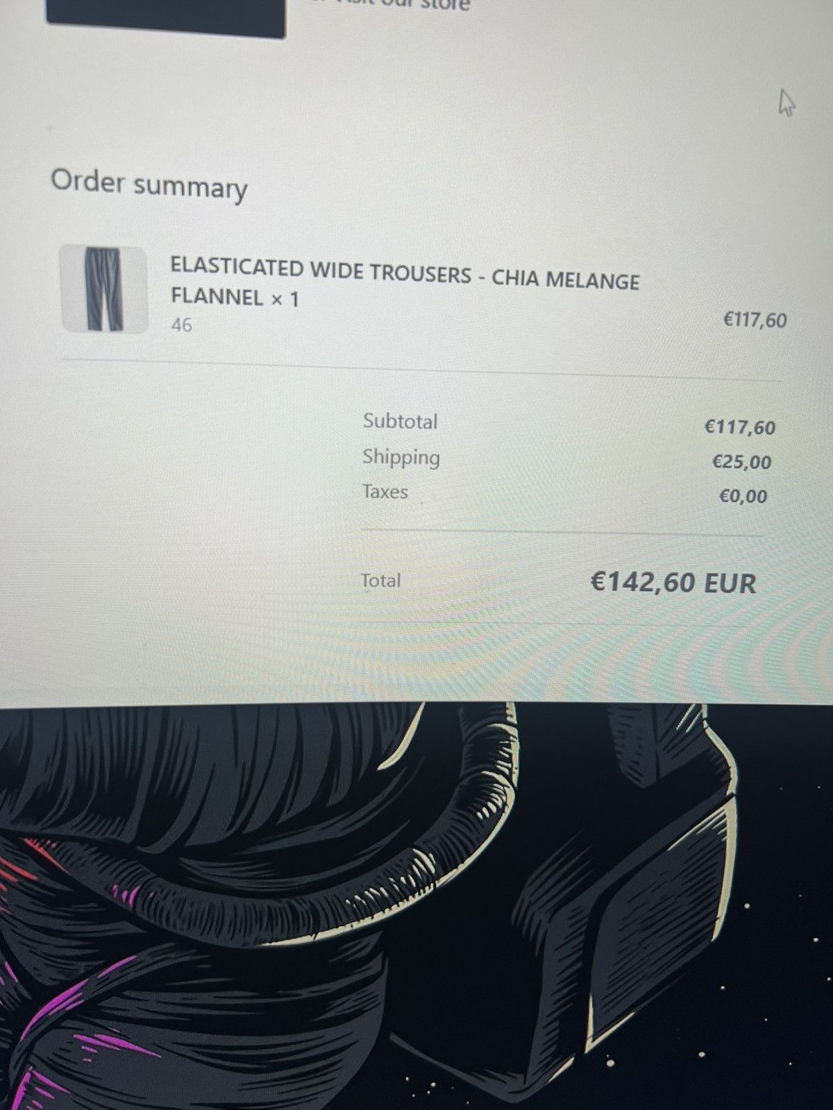 A Kind Of Guise BNWT Elasticated Wide Trousers (US30) - chia melange flannel Size US 30 / EU 46 - 4 Thumbnail