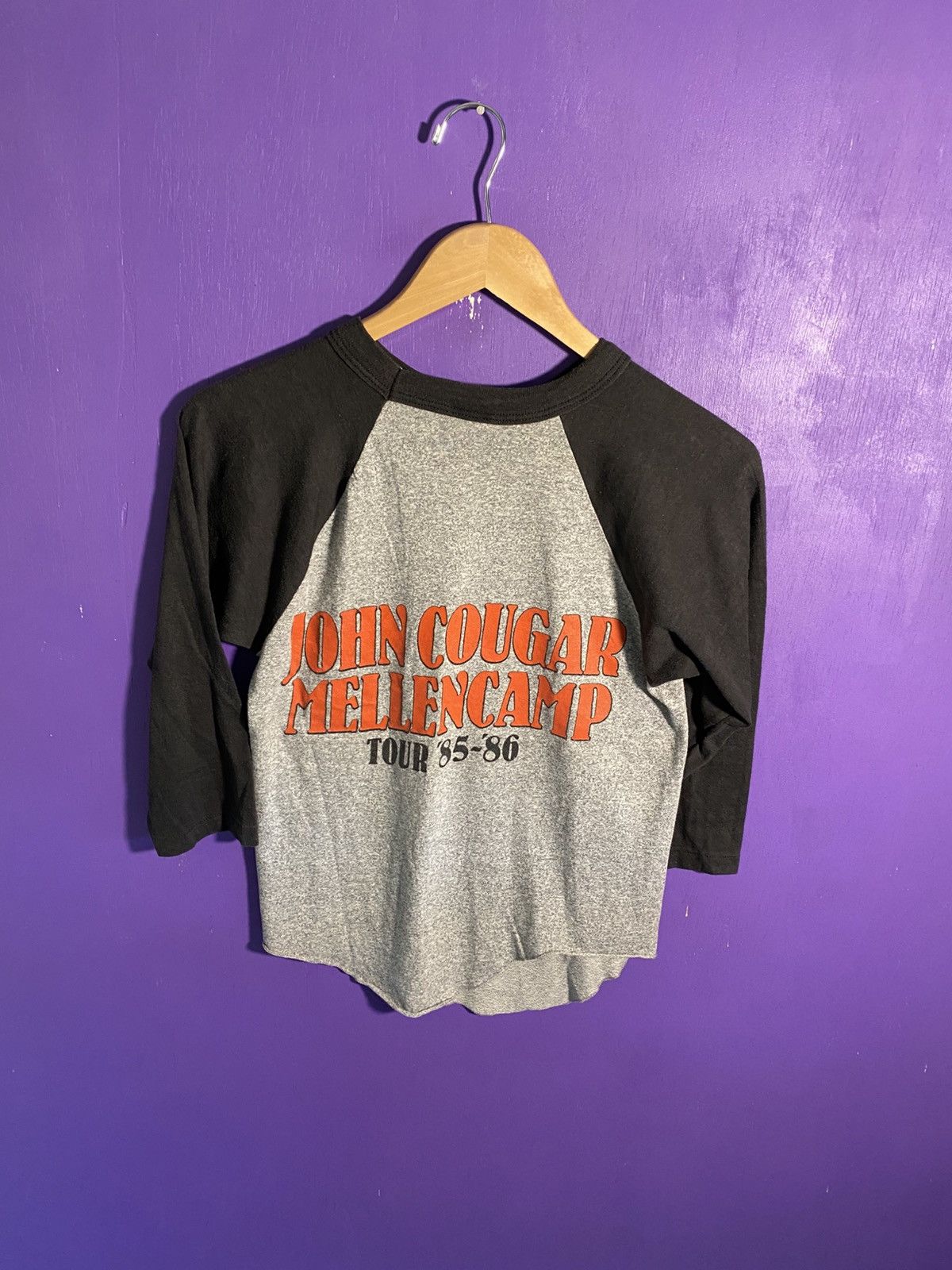 Band Tees × Vintage Vintage 85/86 John cougar Mellencamp scarecrow tour tee Size US S / EU 44-46 / 1 - 2 Thumbnail