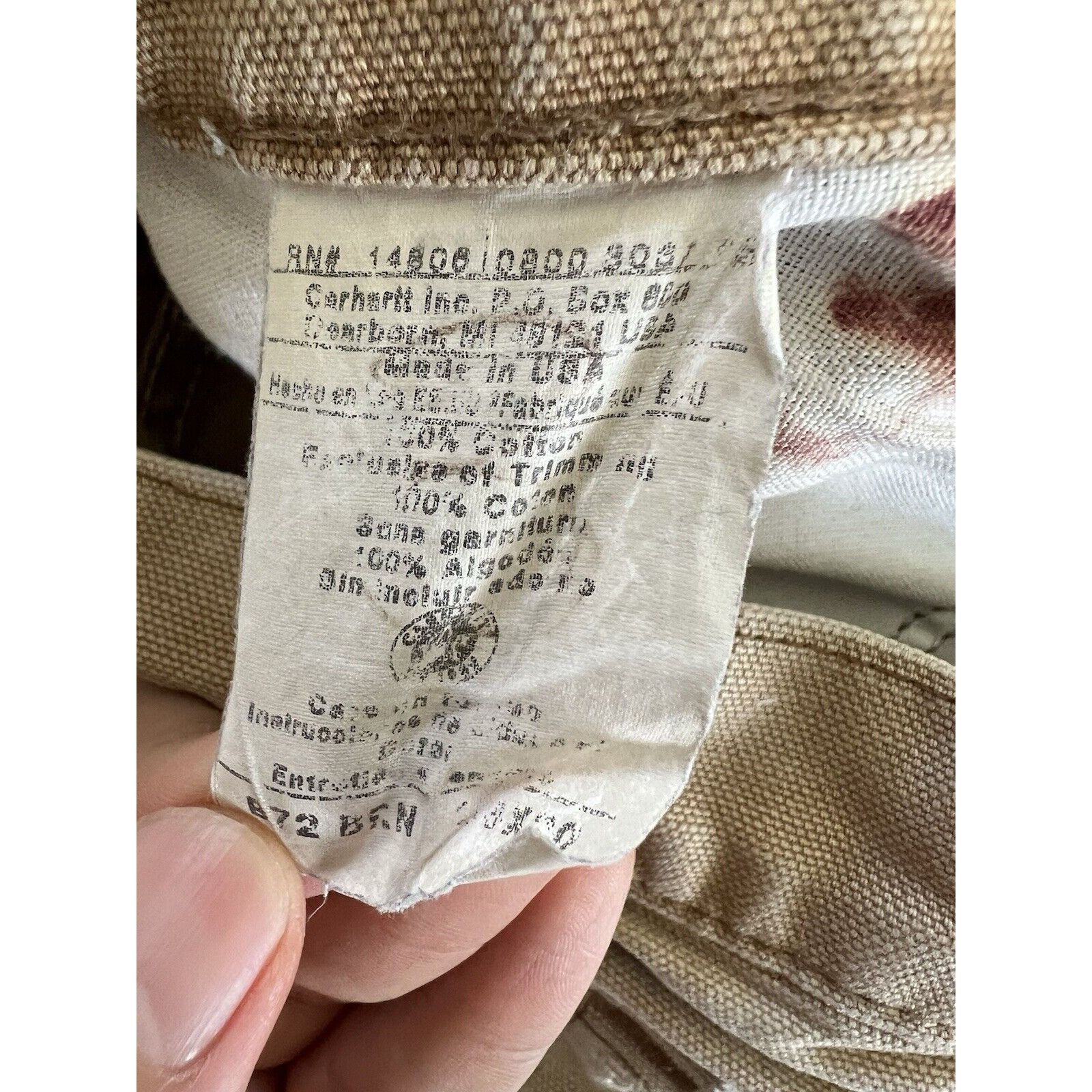 Carhartt Vintage Carhartt B72 BRN Pants Size 32x30 USA Made Stained G Size US 32 / EU 48 - 8 Thumbnail