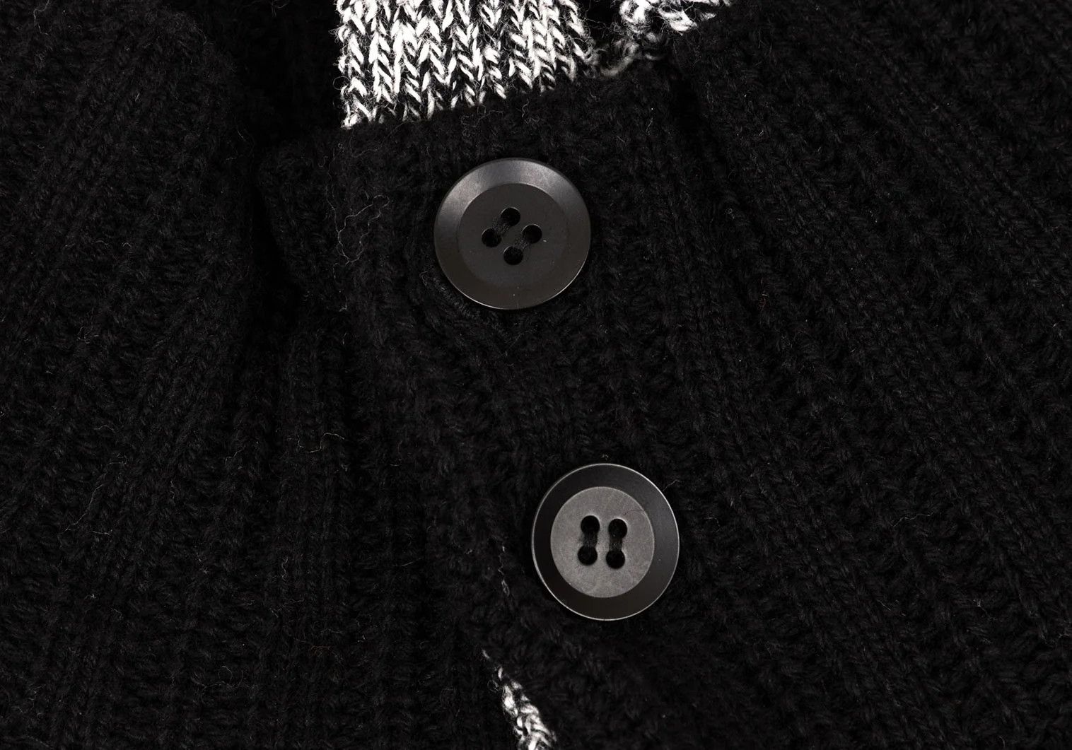 Yohji Yamamoto Yohji Yamamoto Half Layered Wool Knit Jacket Size US M / EU 48-50 / 2 - 9 Thumbnail