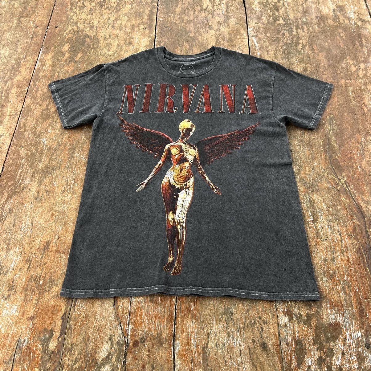 Band Tees Vintage Thrashed Faded Nirvana In Utero ERD GRUNGE T Shirt Size US L / EU 52-54 / 3 - 2 Thumbnail
