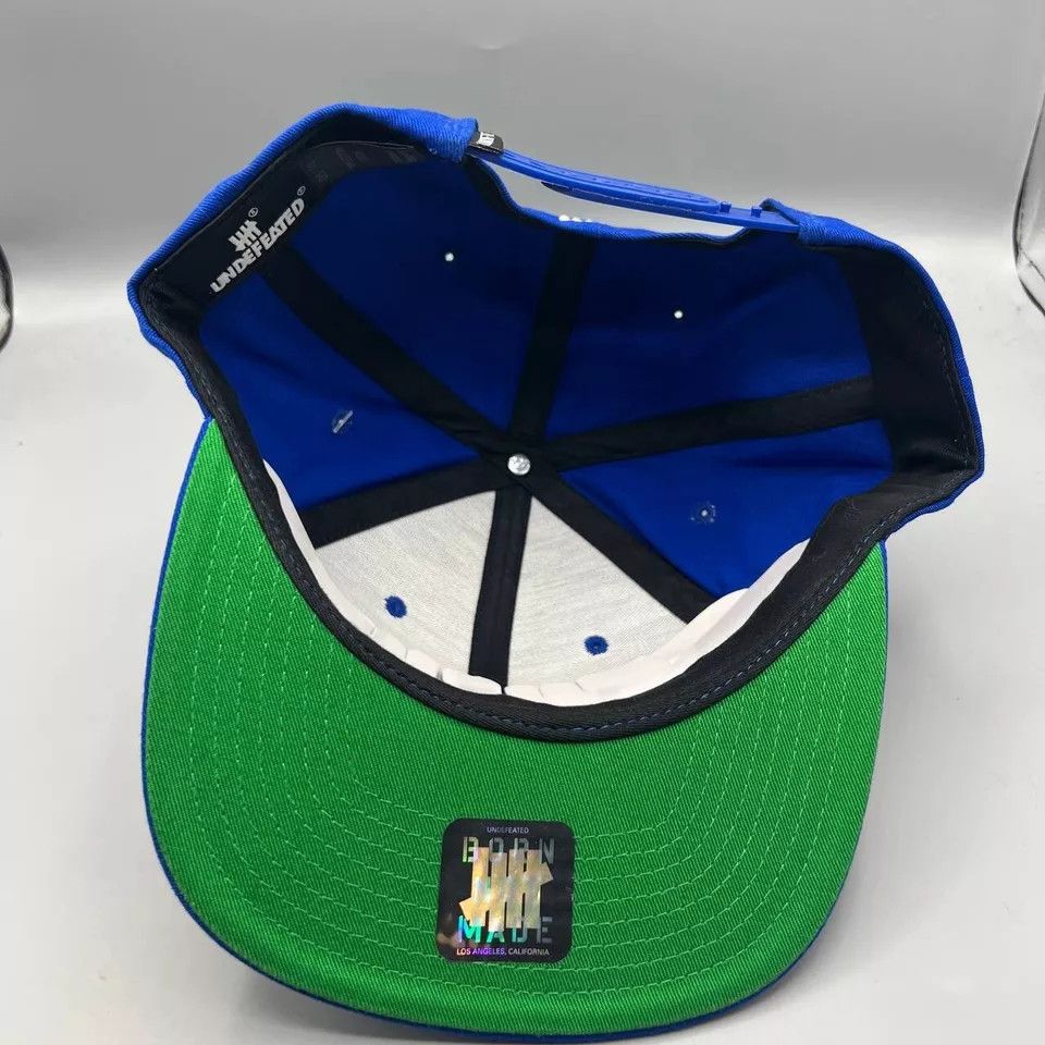 Undefeated Undefeated Hat Men Blue Big Logo Snap Back Cap New Size ONE SIZE - 5 Thumbnail
